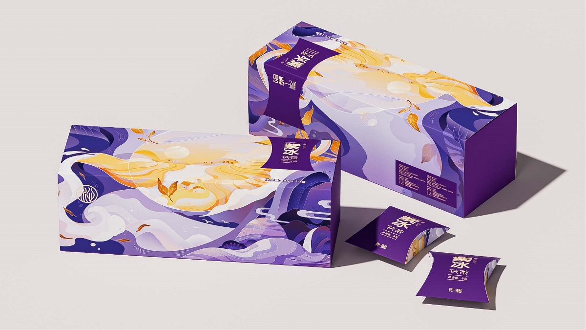 赞诚设计——丨紫冰·茯茶丨品牌系列包装设计