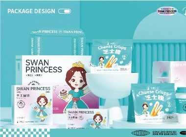 粵貓 x 天鵝公主 | 高端烘焙品牌升級全案策劃 插畫 IP VI 包裝 品牌 物料
