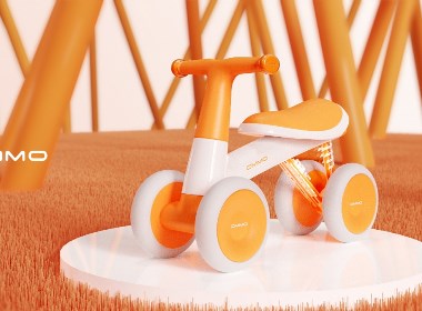 哈士奇设计作品—儿童四轮滑行车