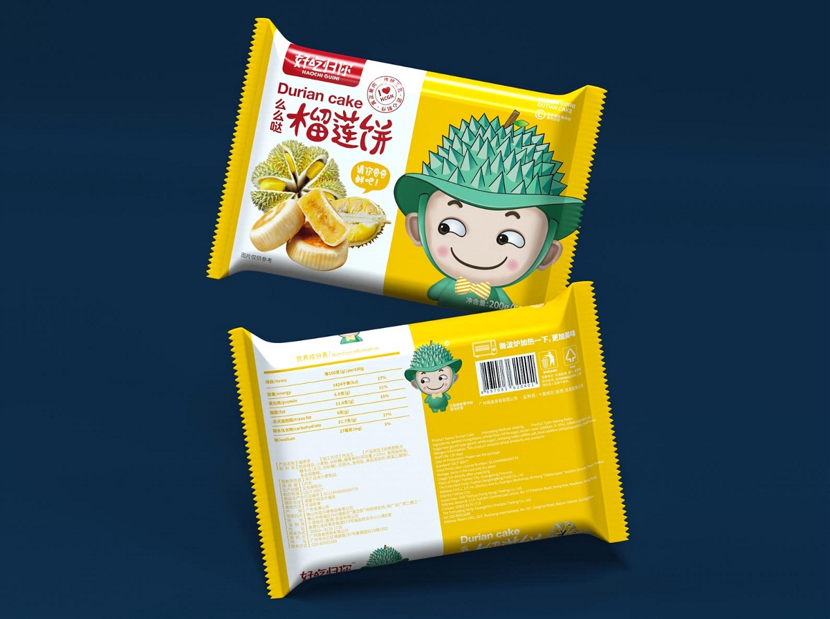 榴莲食品包装设计 休闲食品包装设计 产品包装设计 包装设计