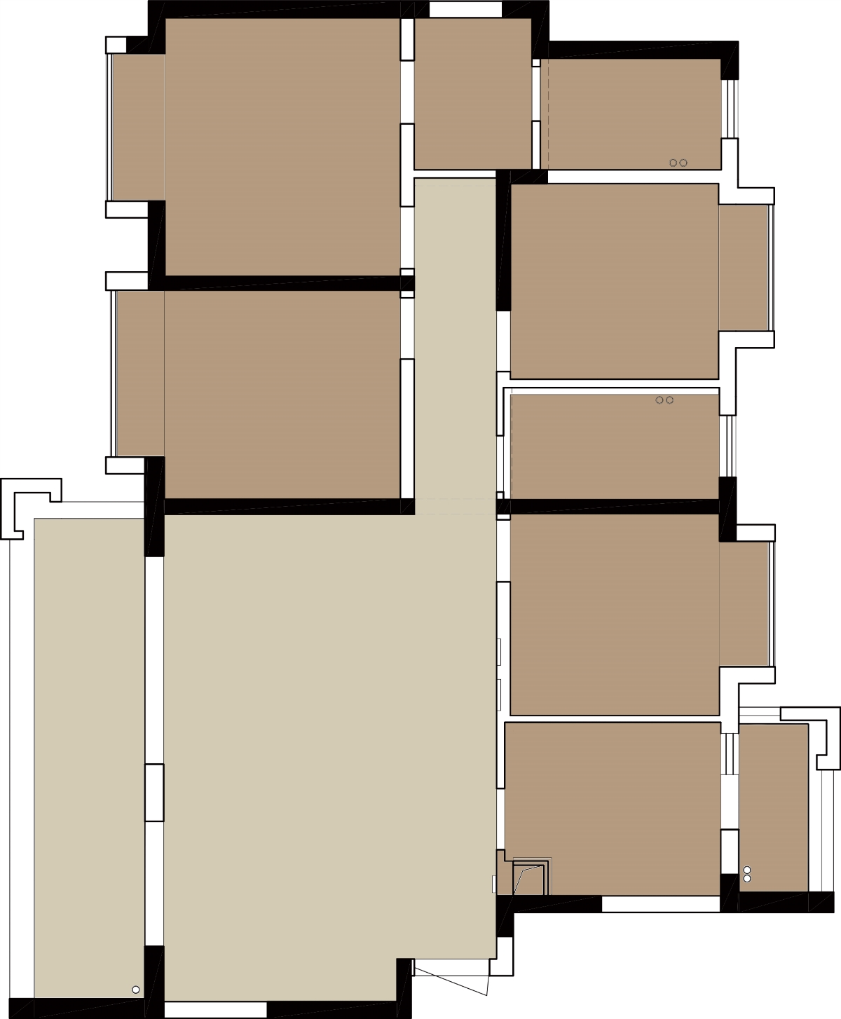 宏福樘實(shí)景 | 樸昱 | 140㎡現(xiàn)代簡約，三世同堂，重?fù)Q內(nèi)部結(jié)構(gòu)，完整公區(qū)一體化...