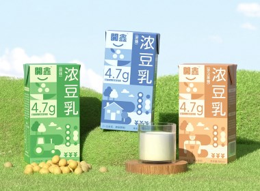 開鑫浓豆乳丨系列包装设计