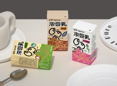 原創-尚智×樂多｜濃豆乳系列包裝｜食品包裝設計