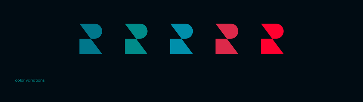 以字母R为基础的品牌VI设计 | logo设计