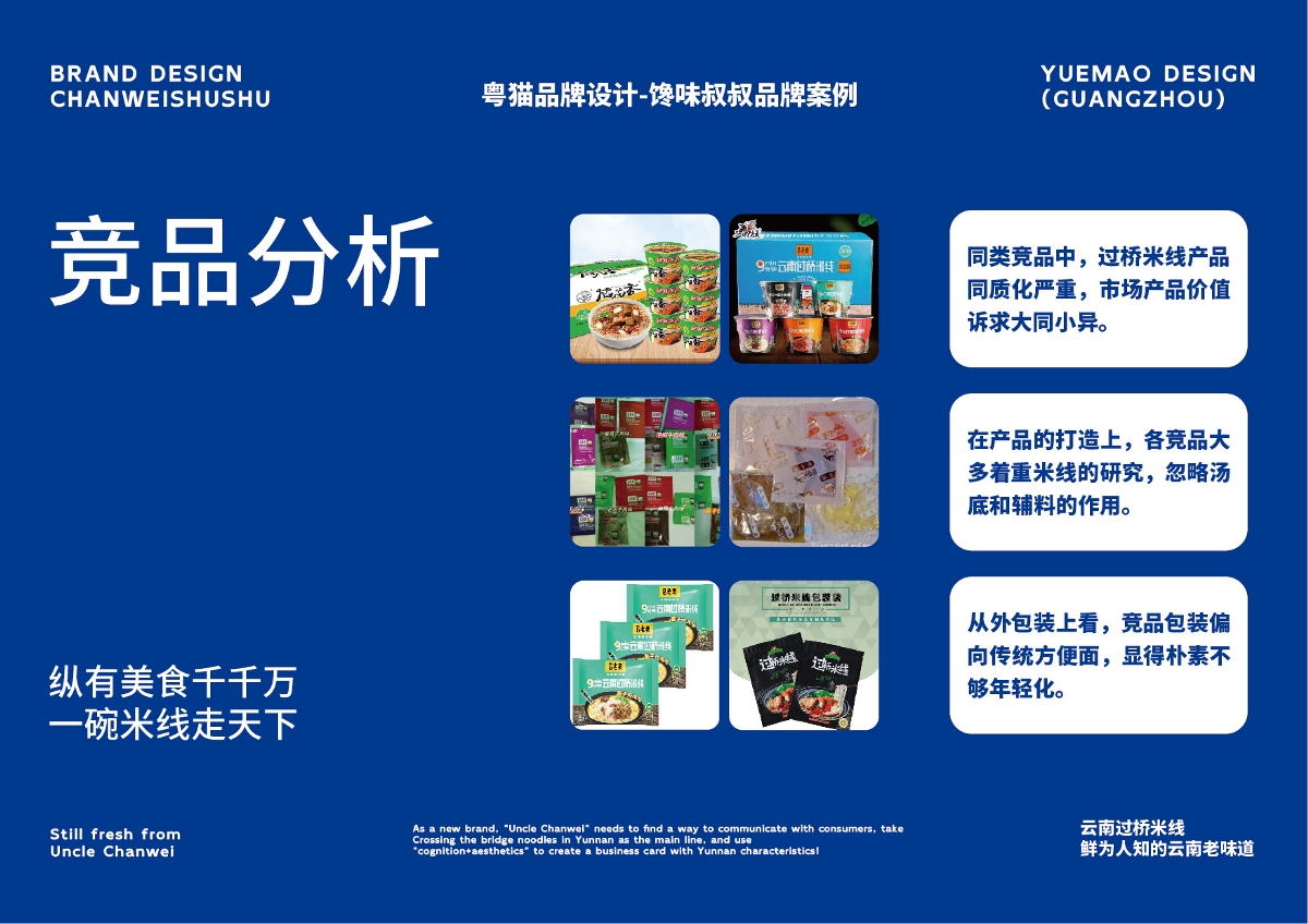 粤猫 x 馋味叔叔 | 云南米线食品品牌全案策划 插画  VI 包装 品牌 物料 展厅