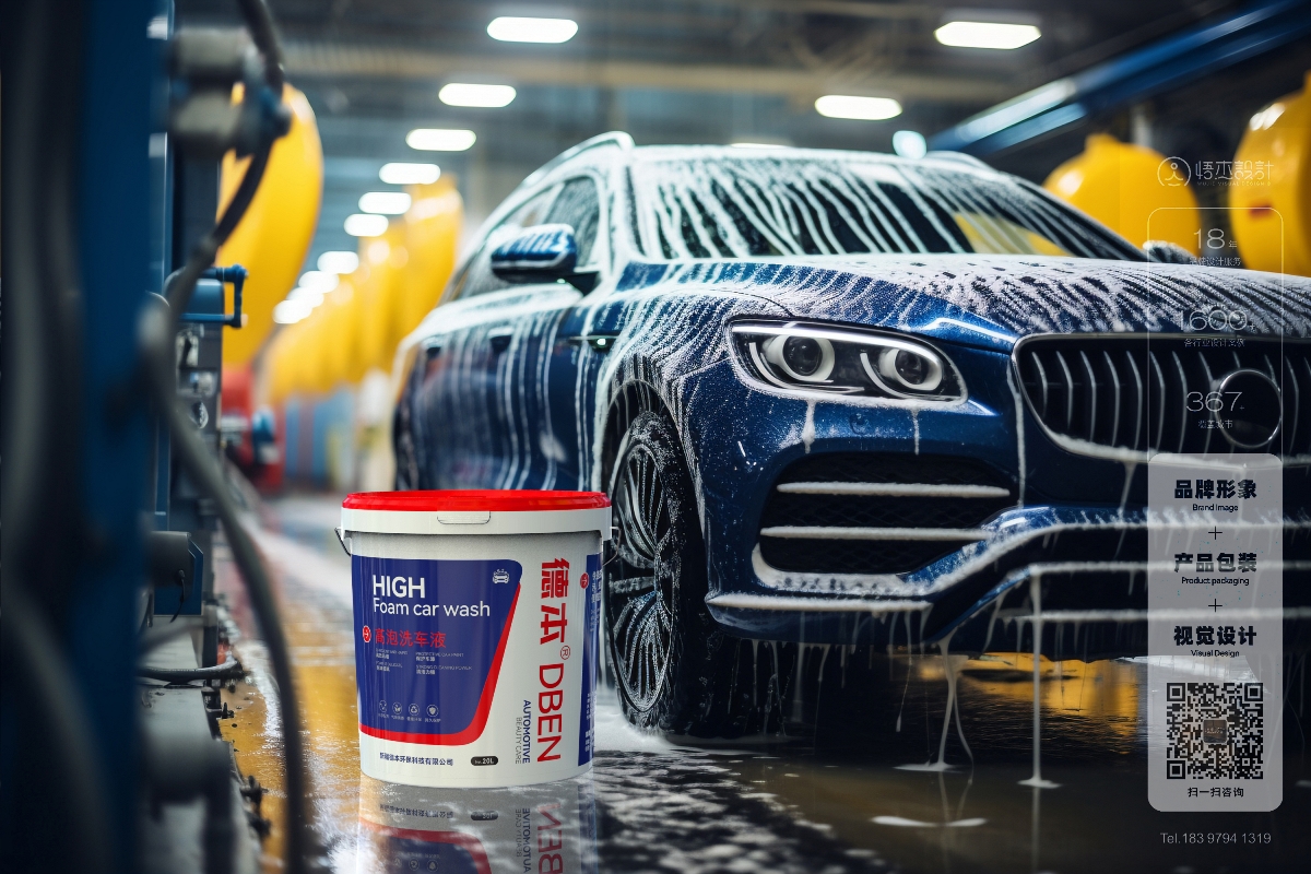 洗车液自洁素胎蜡玻璃水防冻液包装设计-悟杰品牌视觉设计