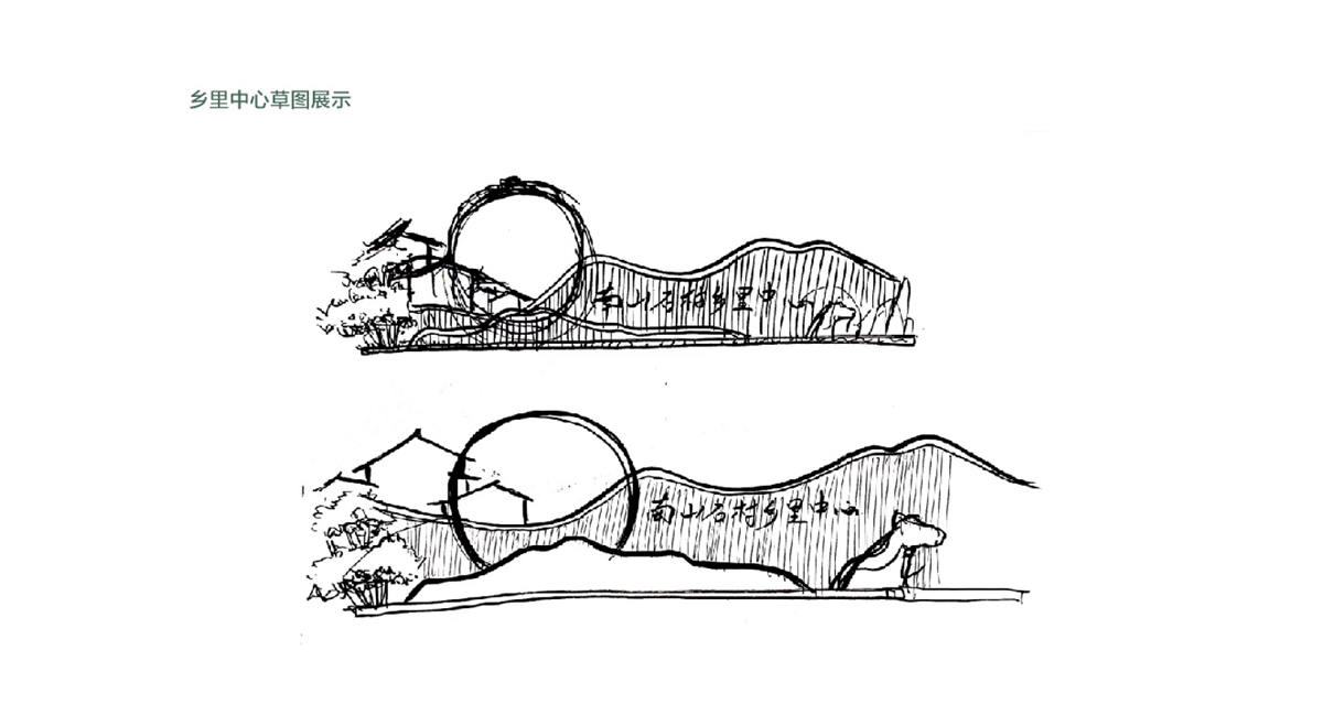 南石山村—黨群服務(wù)中心廣場景觀標識