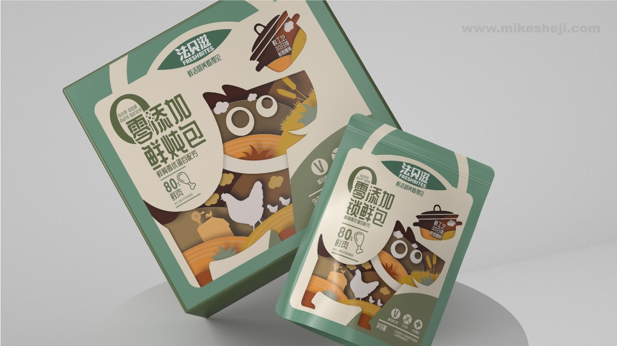 “法贝滋”狗粮包装&logo&插画&品牌宠物食品包装设计