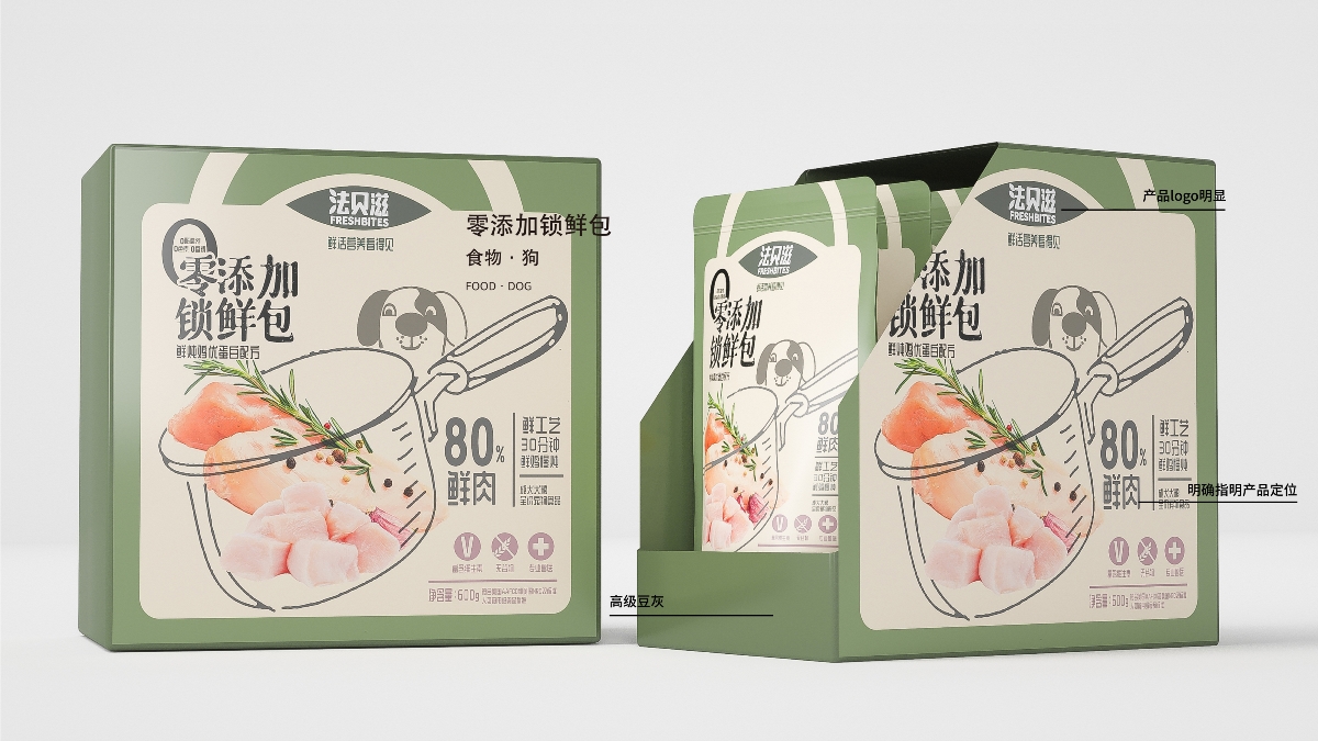 “法贝滋”狗粮包装&logo&插画&品牌宠物食品包装设计