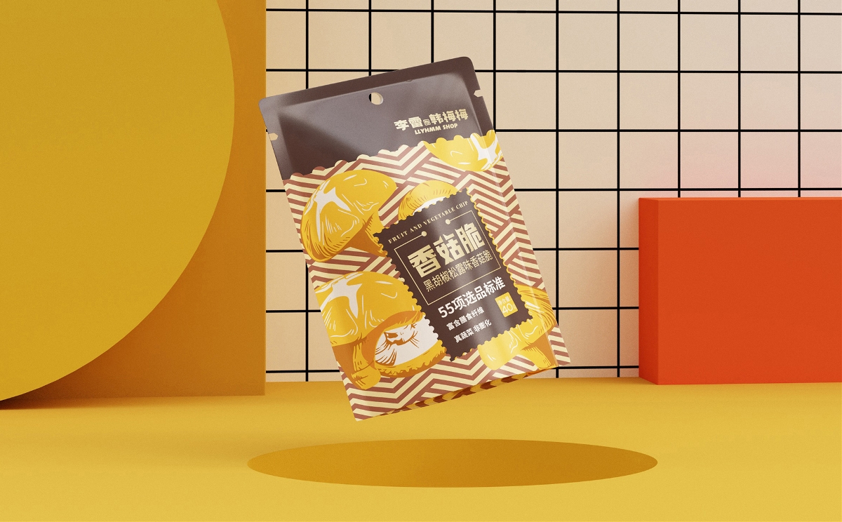 "李雷与韩梅梅"果蔬脆系列包装设计-休闲食品包装设计