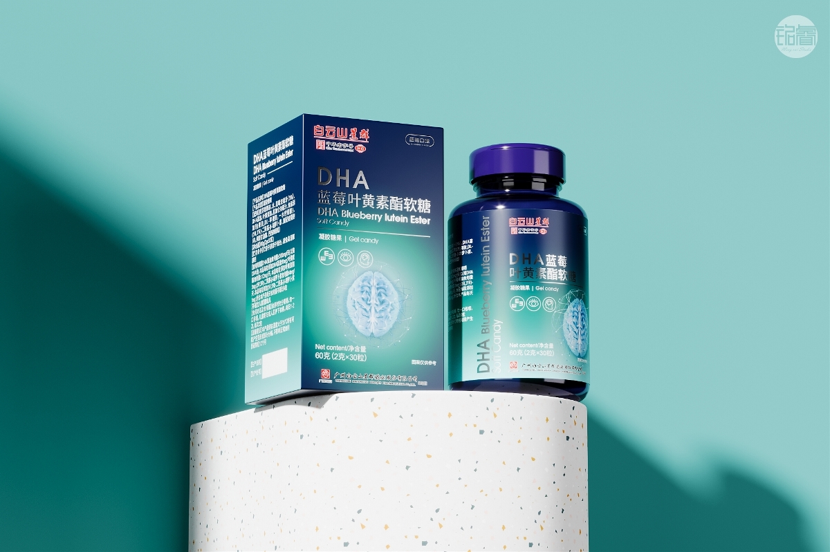 保健品包装设计DHA蓝莓叶黄素软糖包装设计©刘益铭原创作品