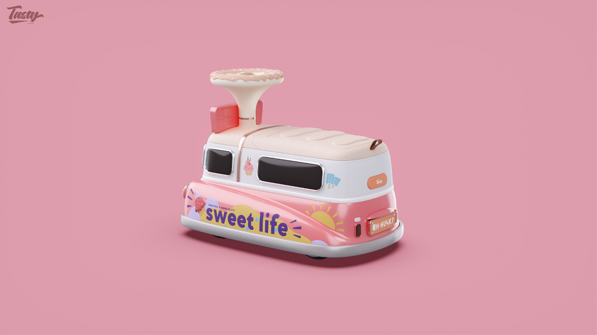 儿童甜品滑行车 — 哈士奇设计