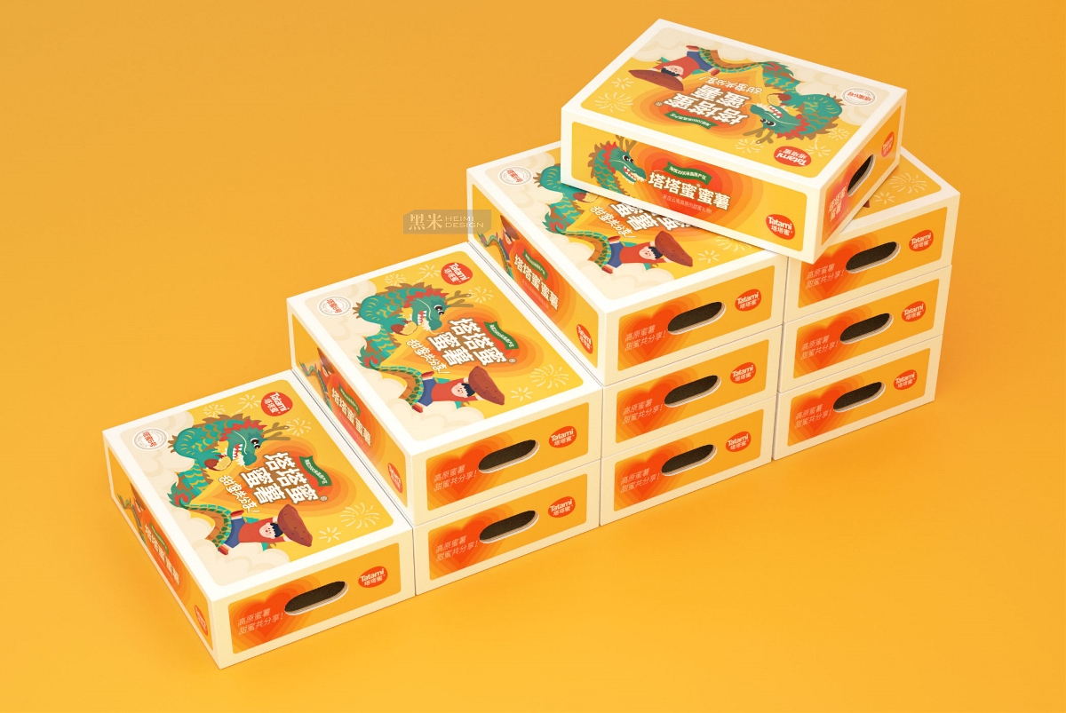 塔塔蜜•蜜薯礼盒包装X 黑米品牌包装设计 高原蜜薯礼盒包装设计