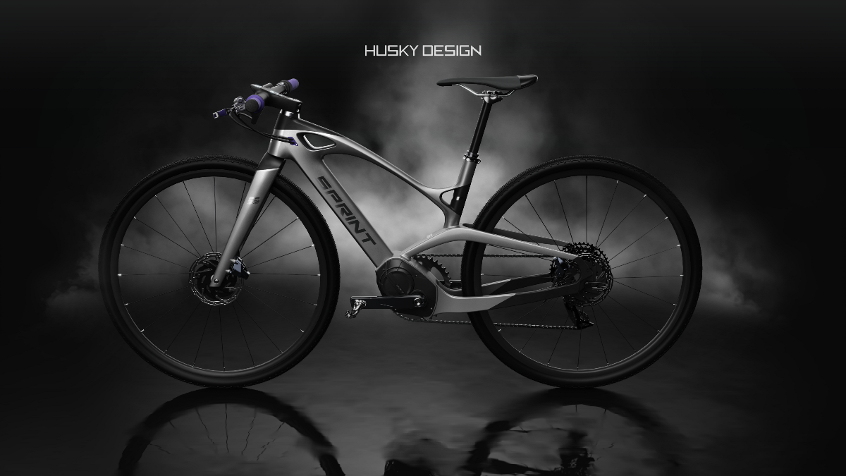 哈士奇设计作品 —电助自行车