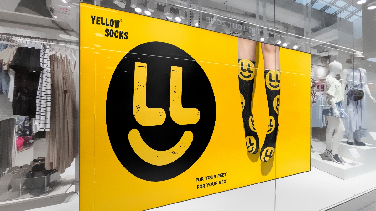 YELLOW潮袜品牌LOGO设计｜服饰 服装｜LOGO VI设计