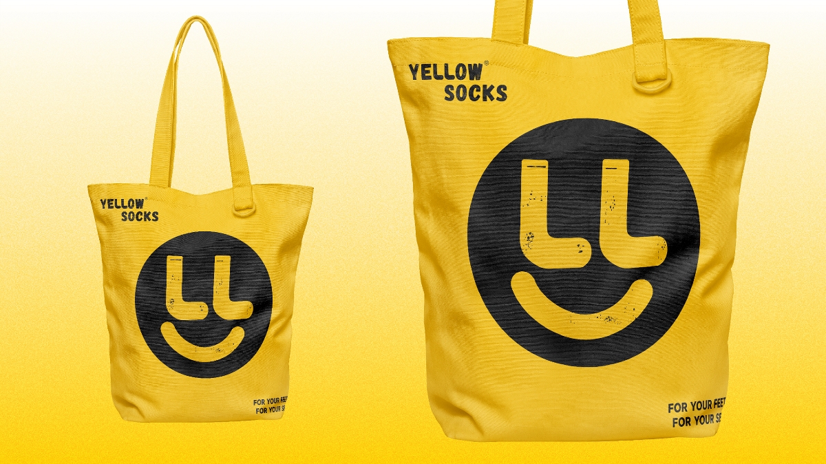 YELLOW潮袜品牌LOGO设计｜服饰 服装｜LOGO VI设计