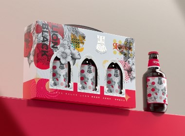 五克氮²×黑狮｜黑狮啤酒礼盒包装设计