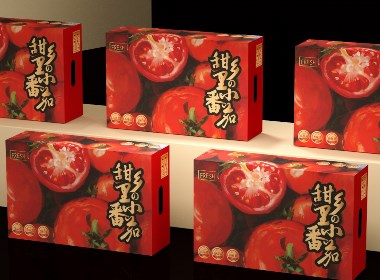 小番茄包装盒、高端大气喜庆番茄礼盒、水果通用包装盒