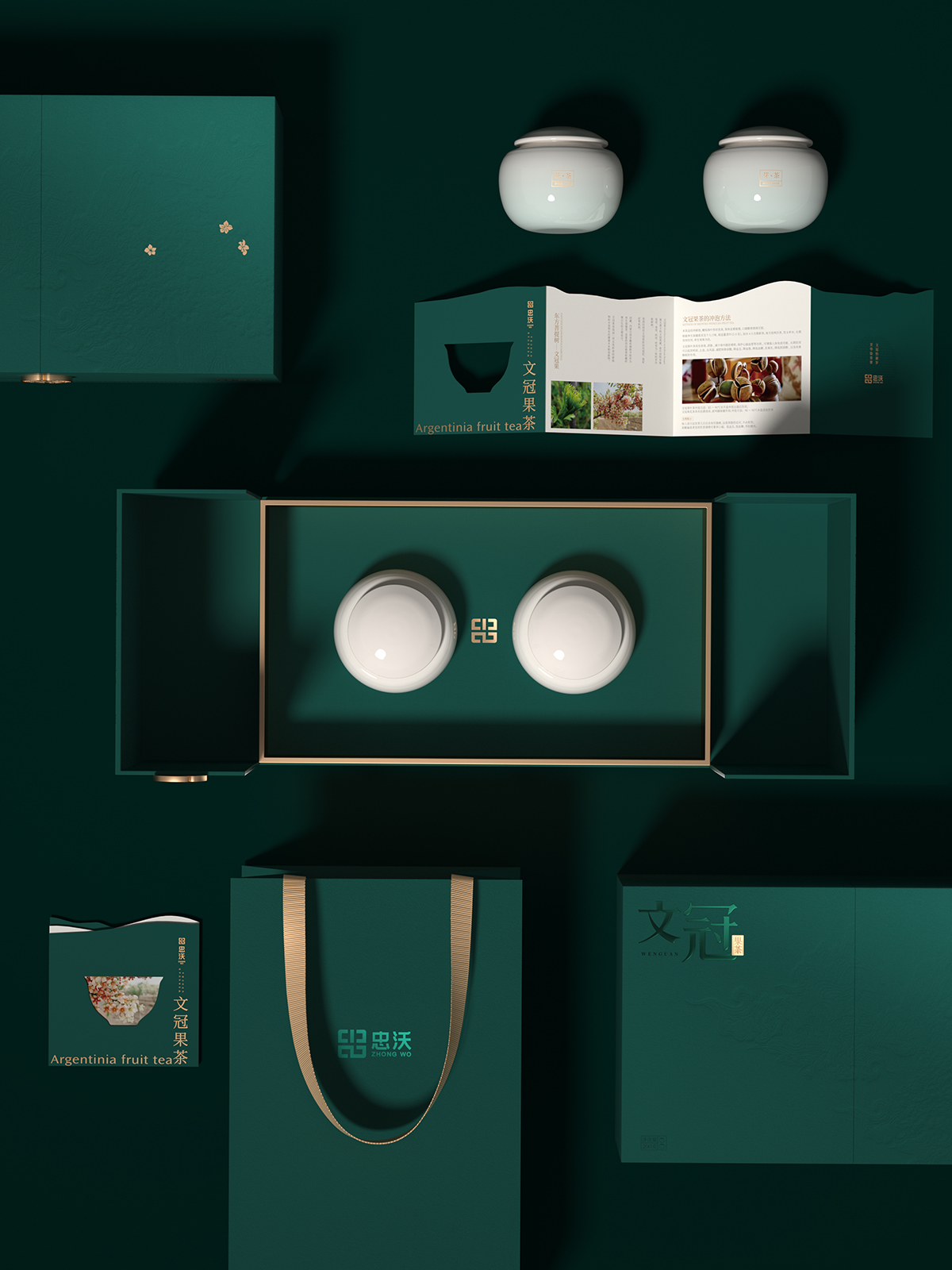 大健康品牌设计 系列产品包装设计 文冠果茶礼盒包装设计 文冠果油礼盒包装设计