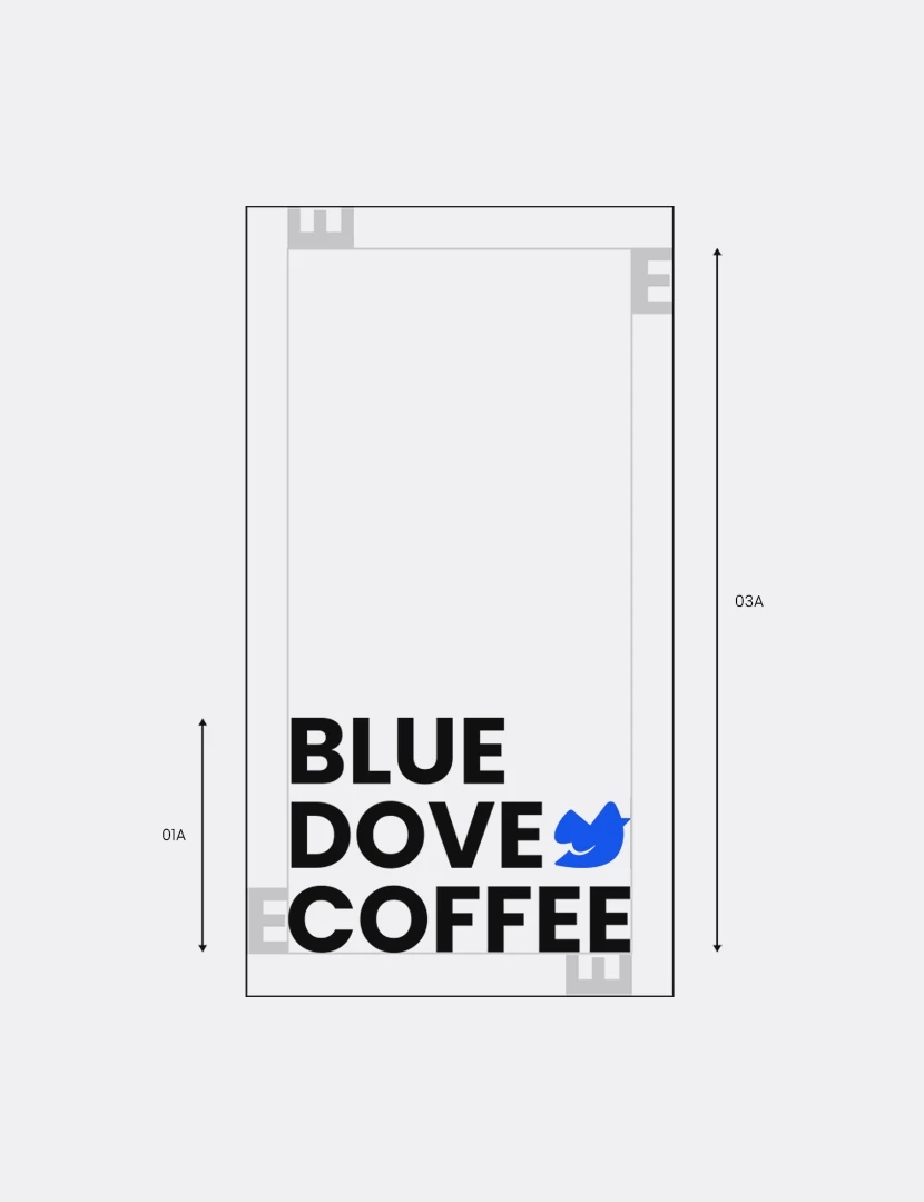 蓝鸽咖啡品牌VI设计欣赏