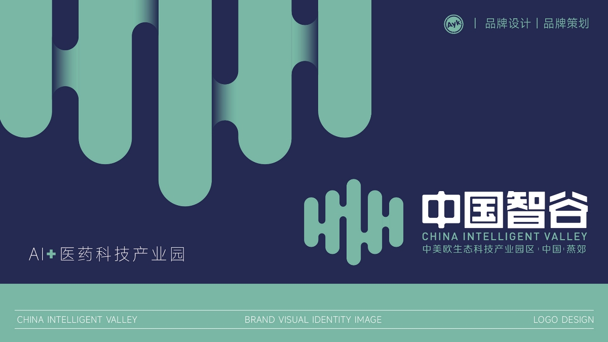 中国智谷产业园品牌LOGO设计｜医药健康丨LOGO VI设计