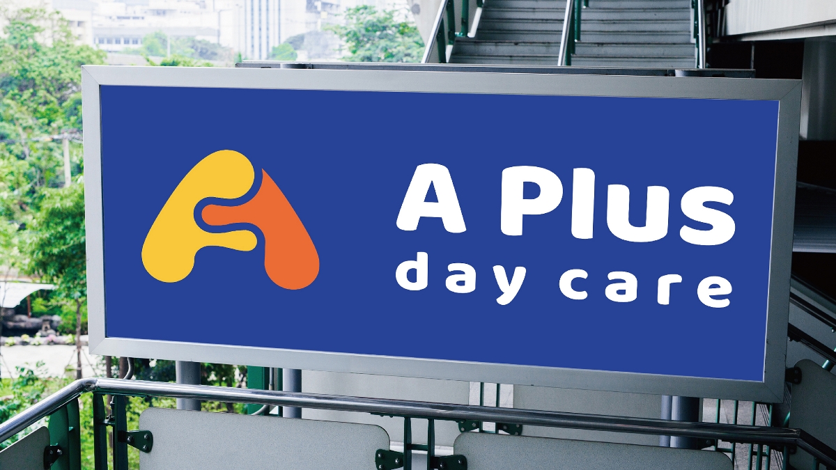 A PLUS DAYCARE幼儿看护品牌LOGO设计 托儿所 幼儿园LOGO