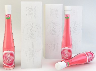 酒水产品|玫瑰酒产品包装设计