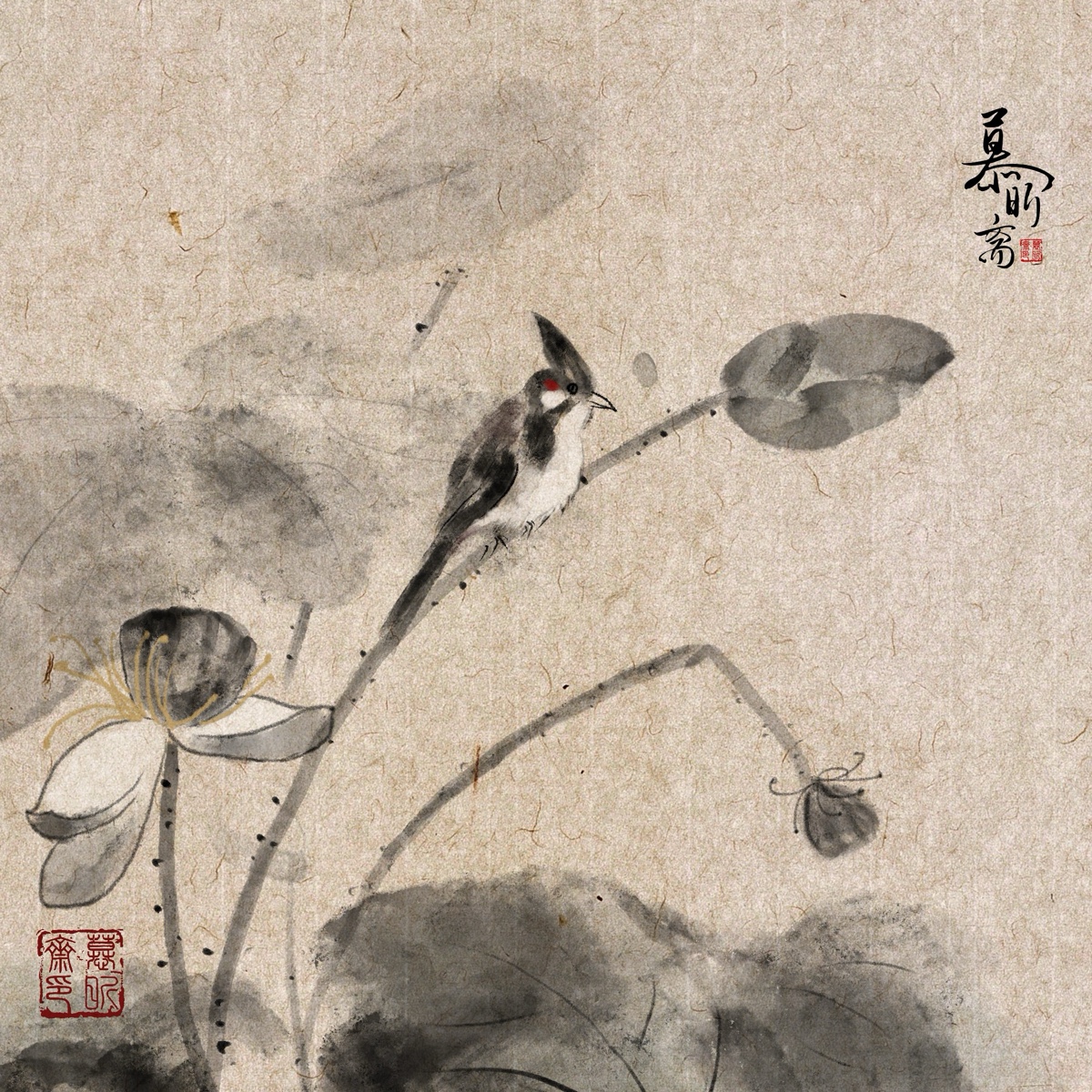 【水墨風(fēng)國(guó)畫】-花鳥(niǎo)