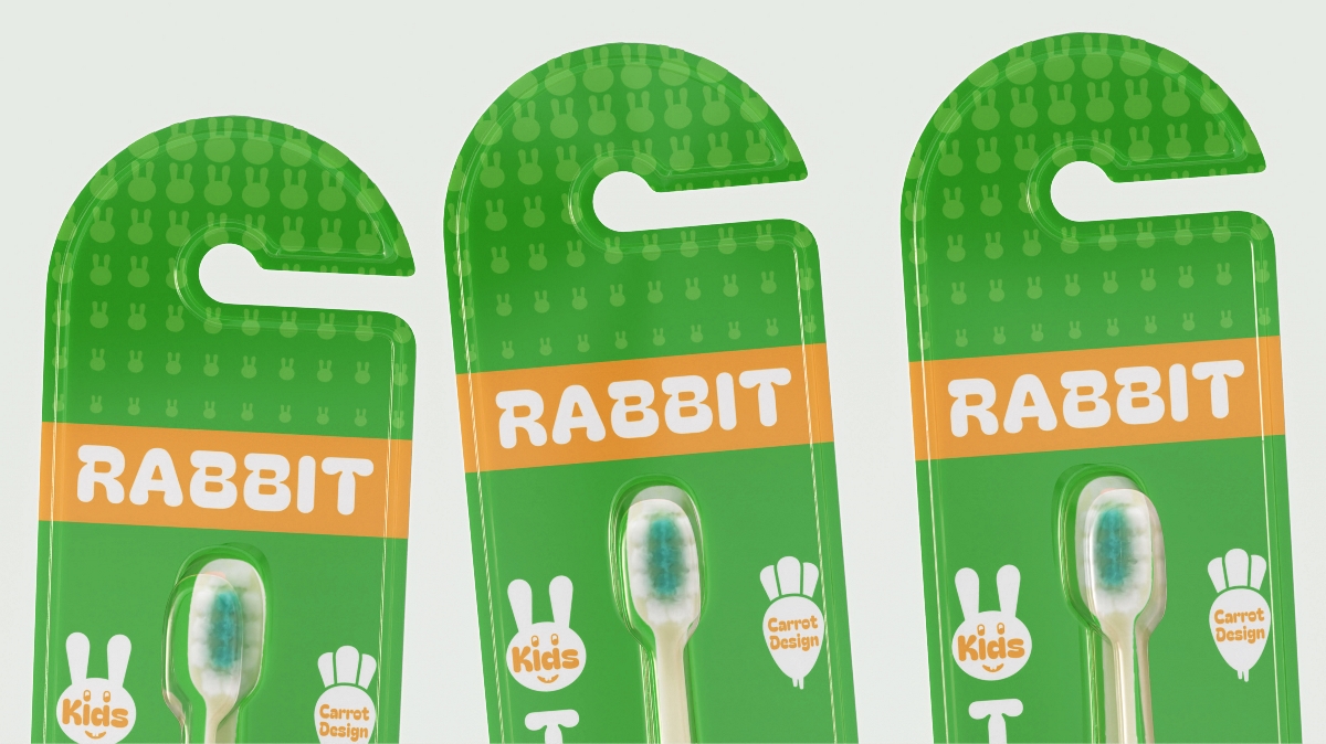 RABBIT 兒童牙刷包裝設計