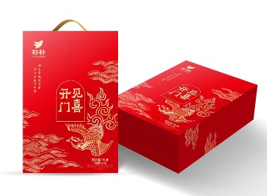 春節(jié)禮盒 喜慶 紅色 異形禮盒