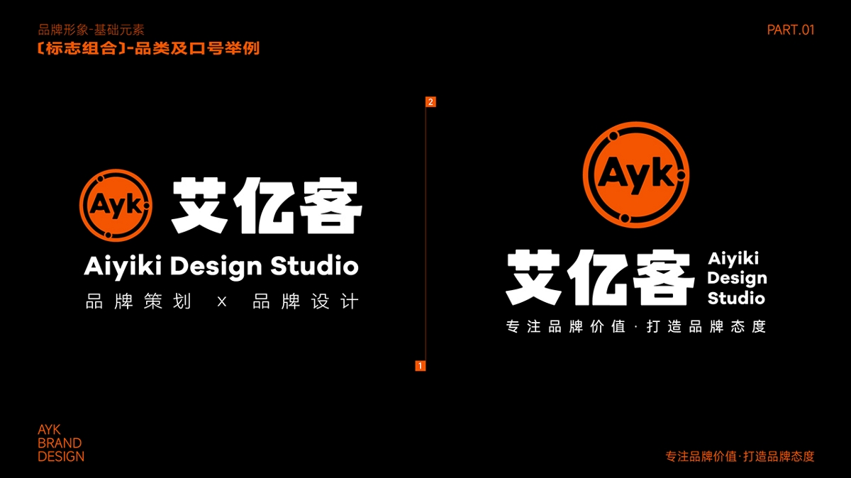 Ayk艾亿客品牌服务机构LOGO设计｜设计 策划｜LOGO VI