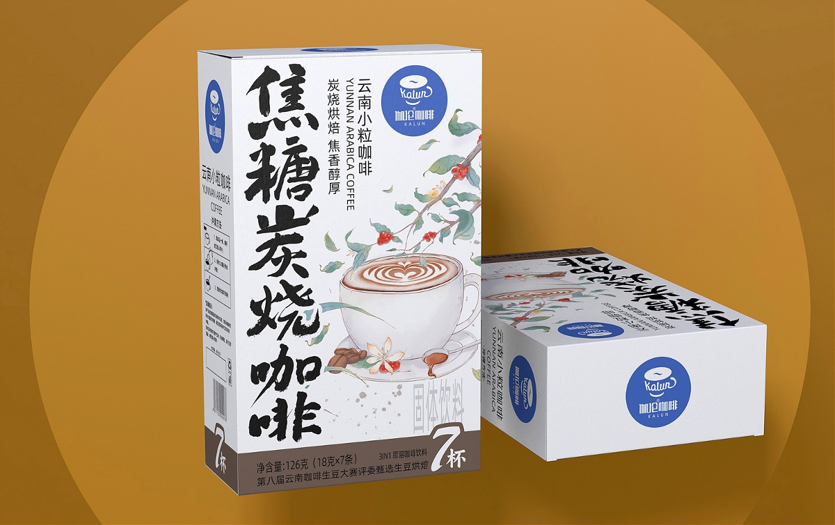 4個國潮風(fēng)咖啡飲料包裝設(shè)計