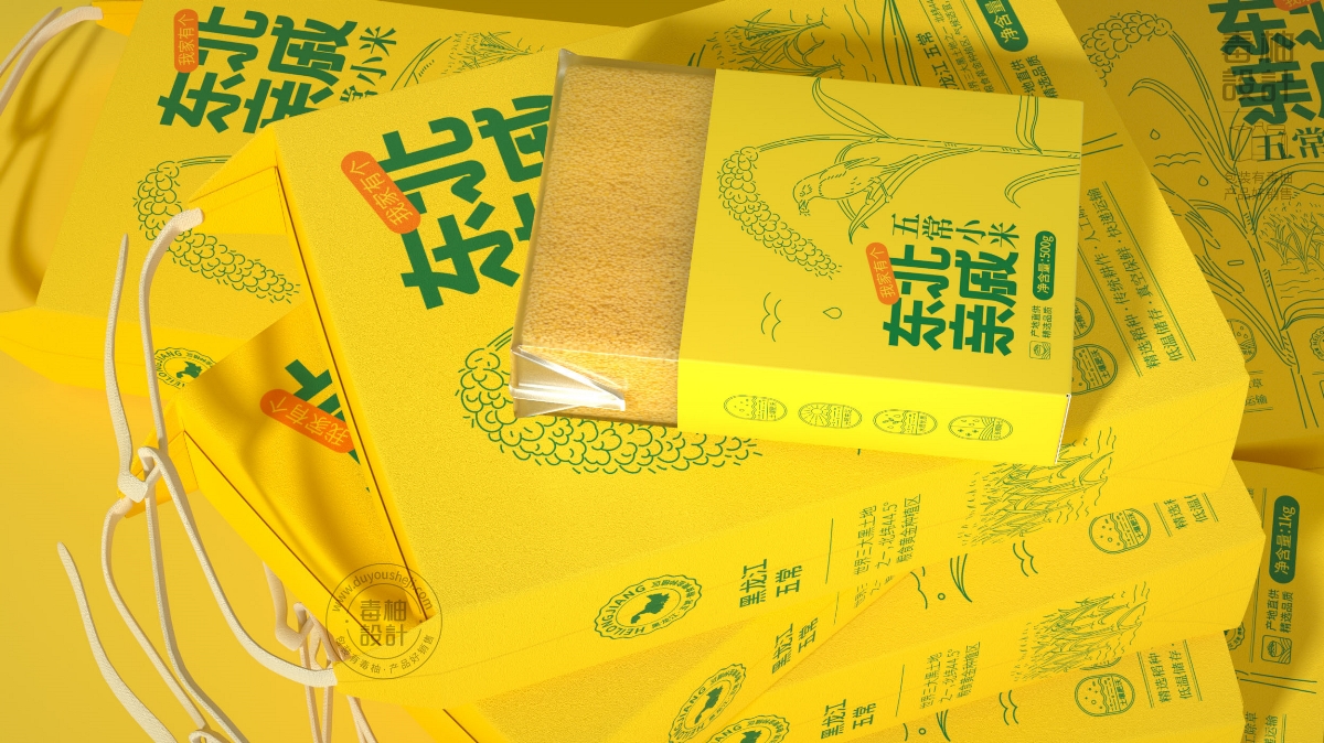 五常大米包裝設(shè)計|毒柚包裝設(shè)計