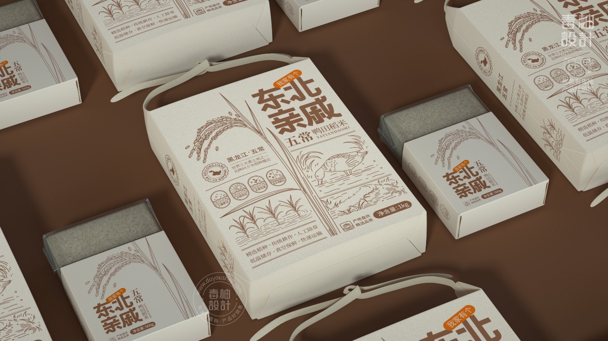 五常大米包裝設(shè)計(jì)|毒柚包裝設(shè)計(jì)