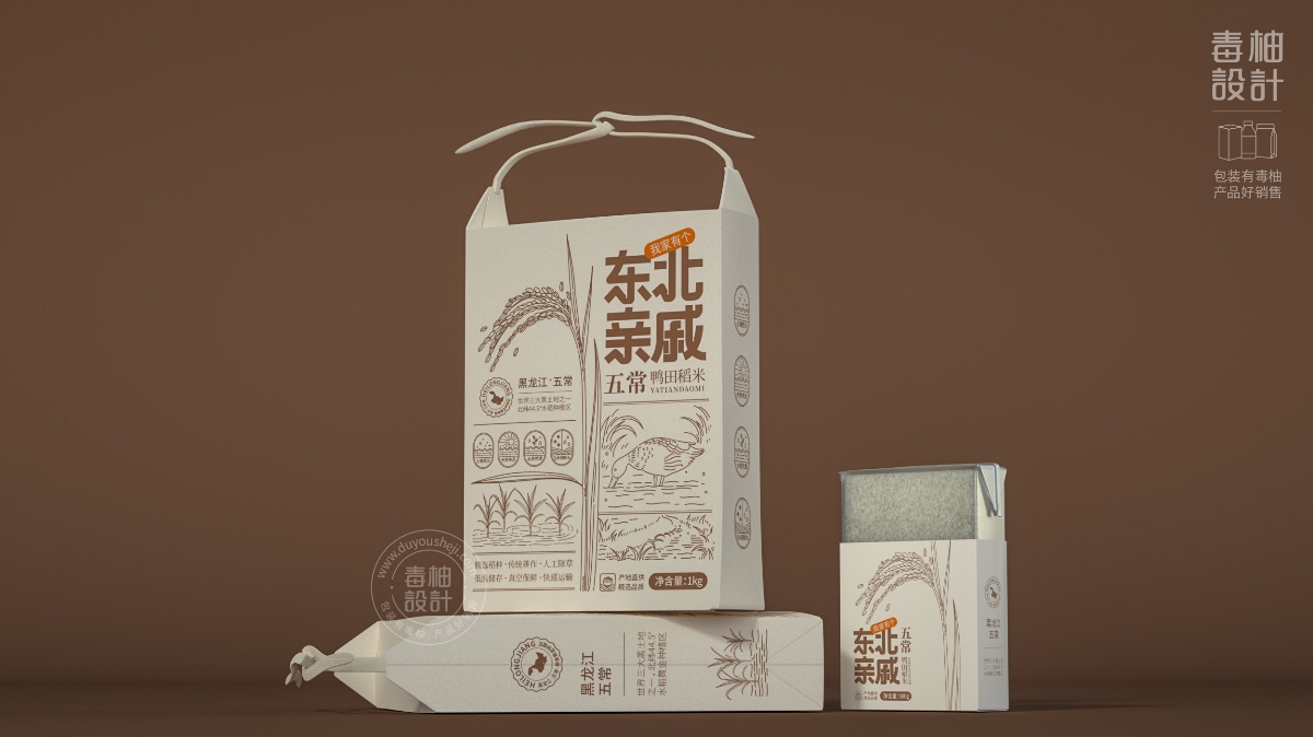 五常大米包裝設(shè)計(jì)|毒柚包裝設(shè)計(jì)