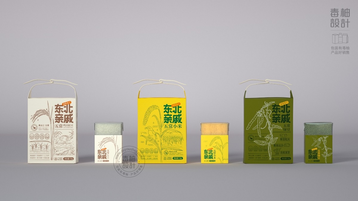 五常大米包裝設(shè)計(jì)|毒柚包裝設(shè)計(jì)