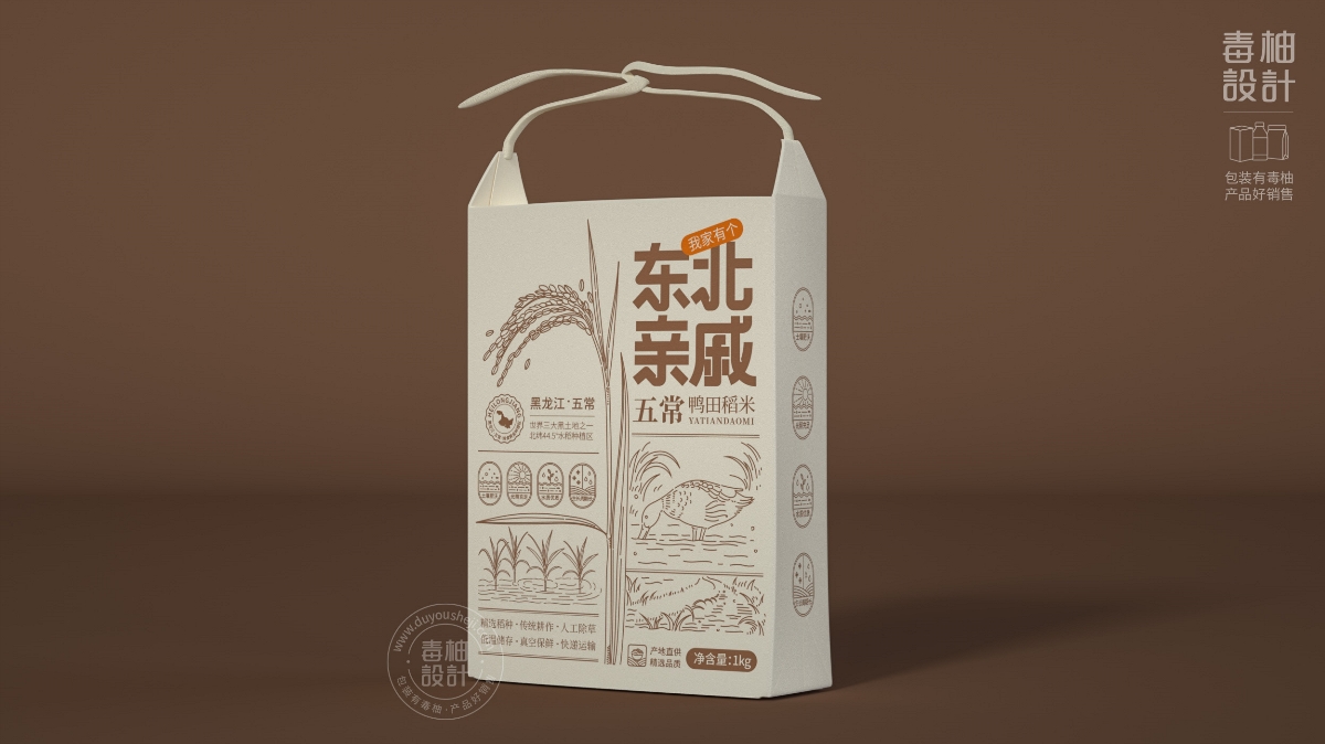 五常大米包裝設(shè)計(jì)|毒柚包裝設(shè)計(jì)
