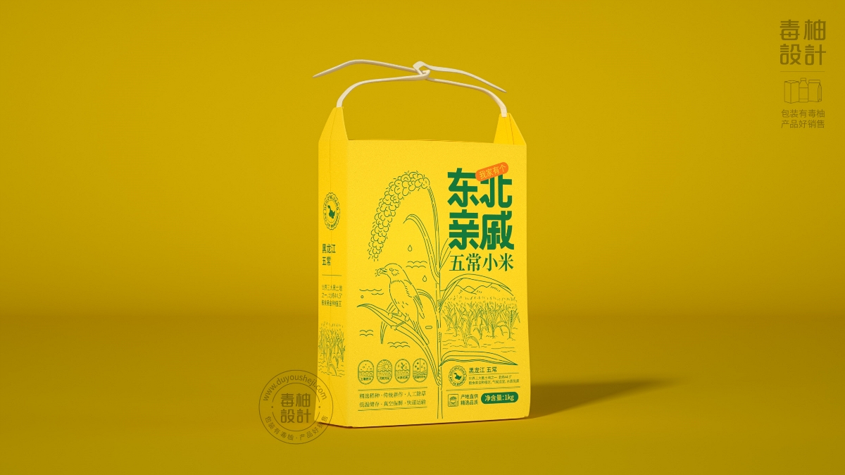 五常大米包裝設(shè)計|毒柚包裝設(shè)計