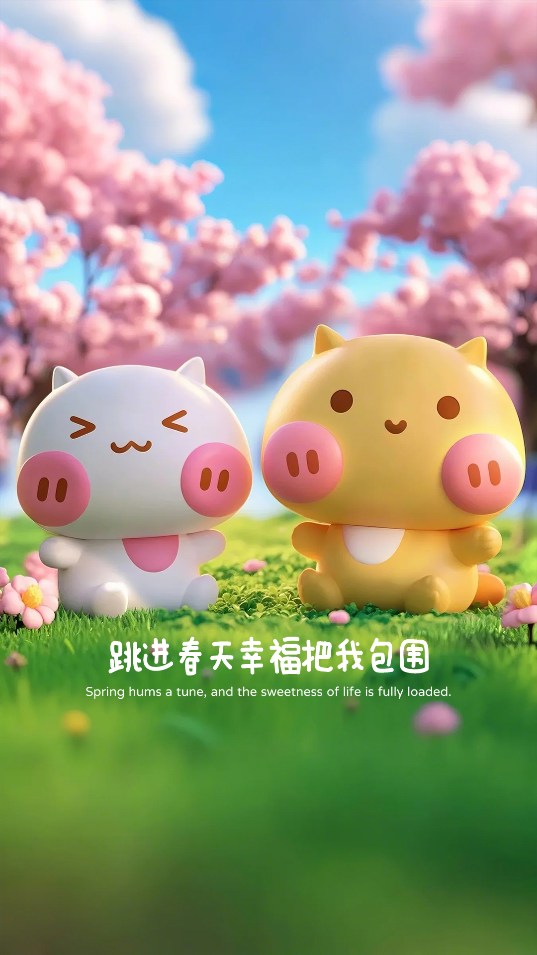 可愛立體哈咪貓手機(jī)電腦壁紙
