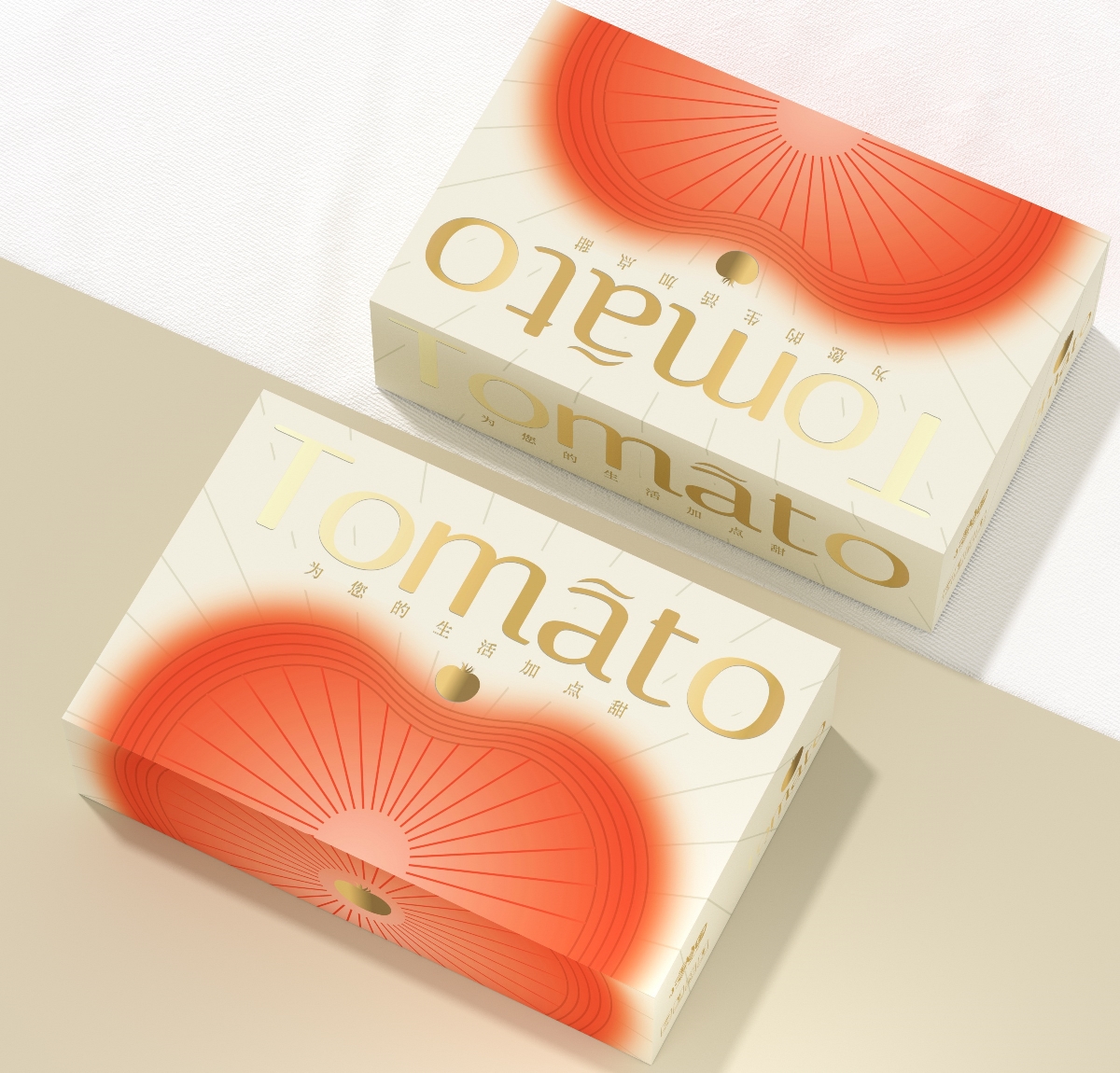 番茄包裝盒、西紅柿、千禧、水果通用包裝盒、簡約高端