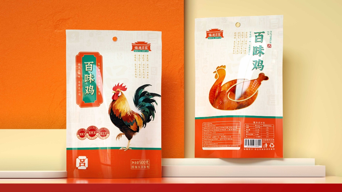 福滿庭中味 呂家匠心雞｜福廷呂家百味雞包裝設計