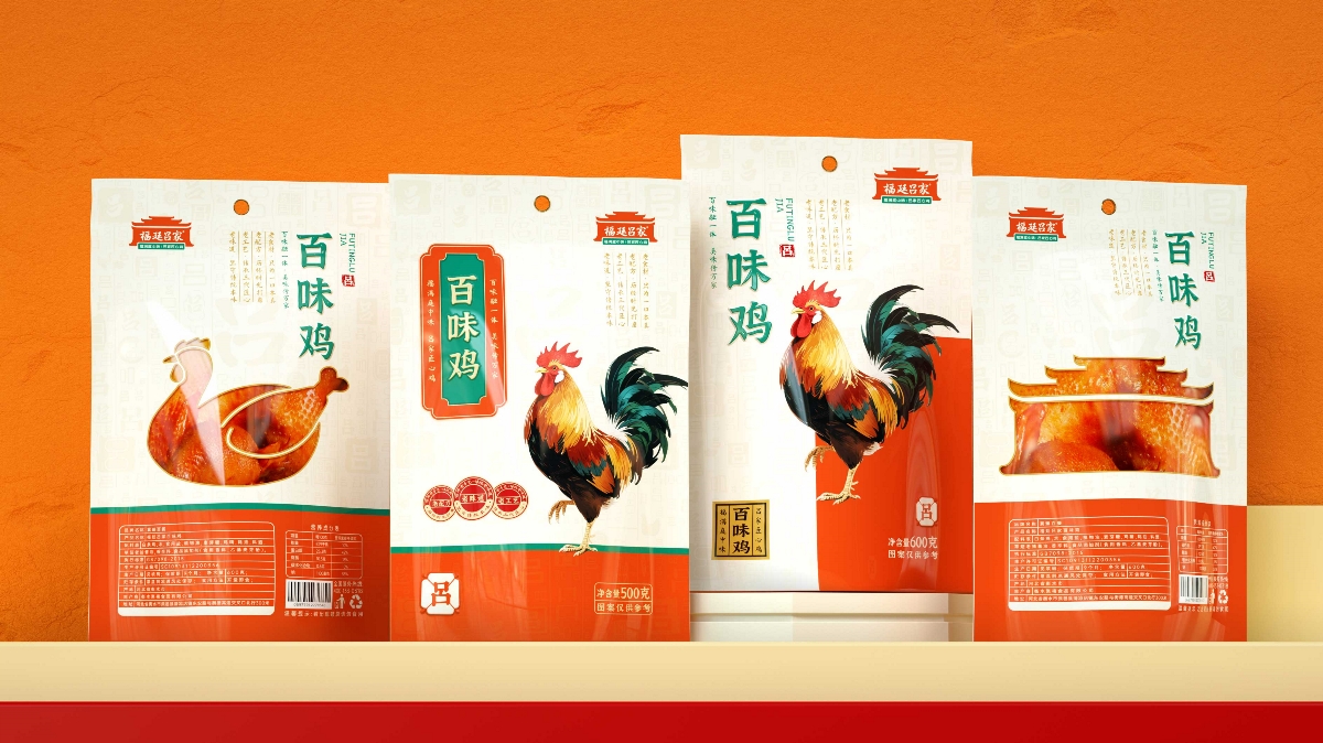 福滿庭中味 呂家匠心雞｜福廷呂家百味雞包裝設計