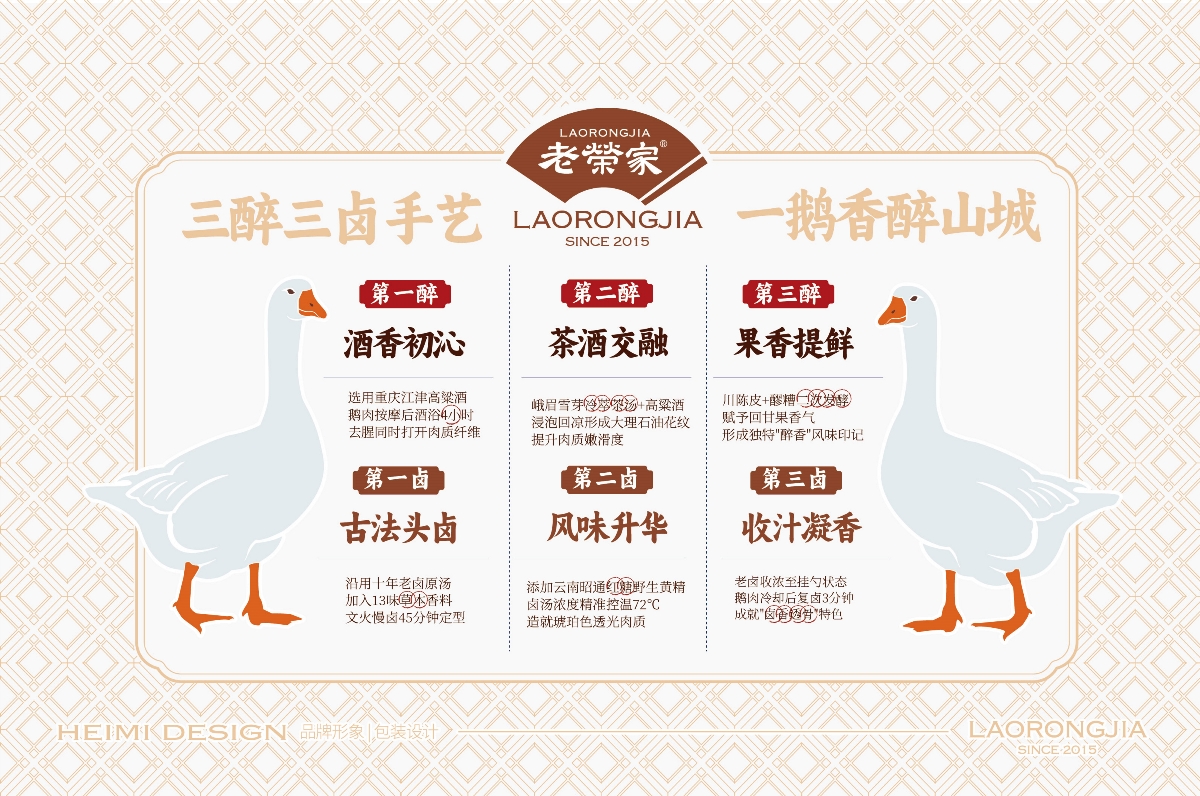 老榮家?醉香鹵鵝品牌形象設計