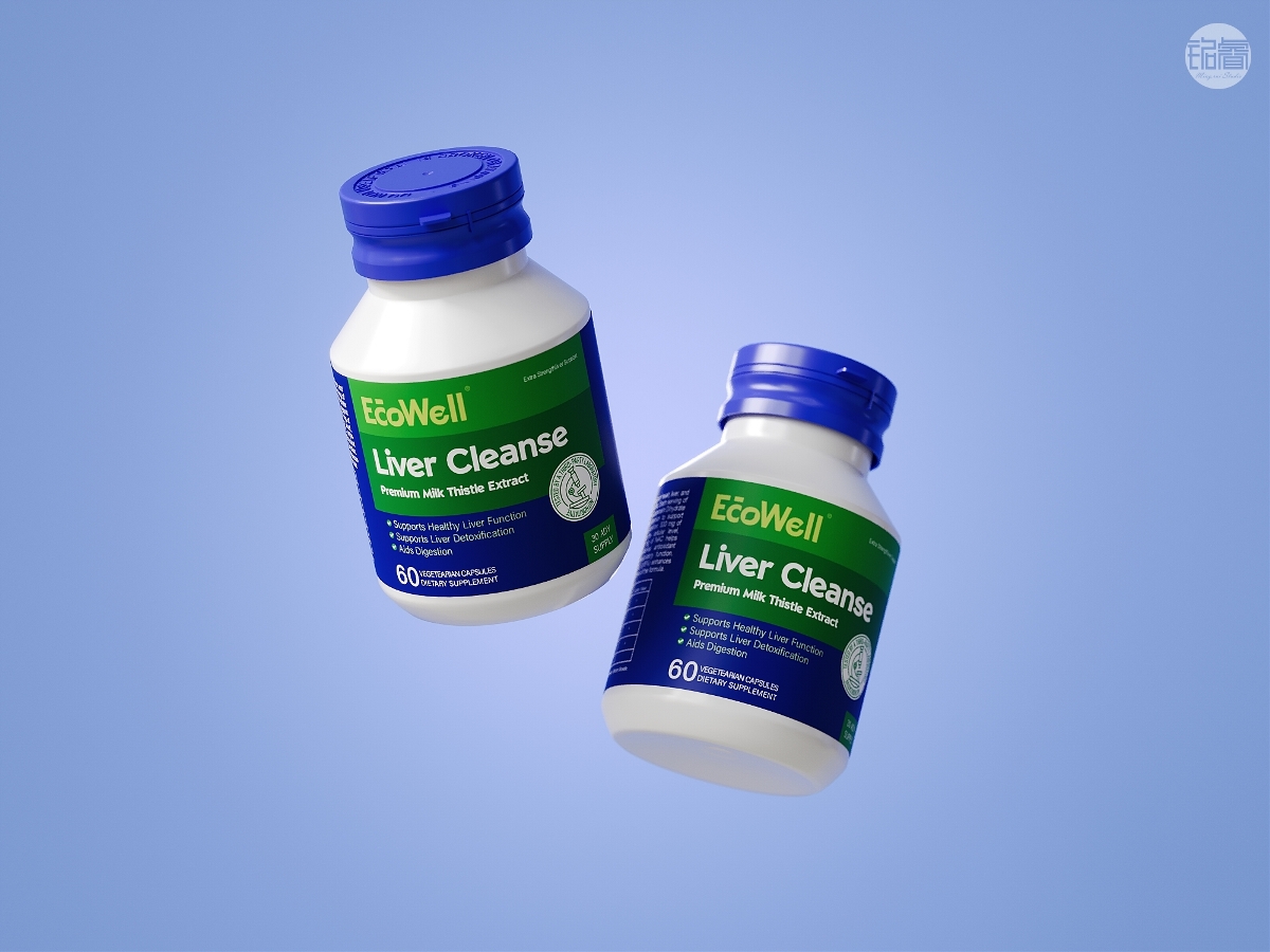 奶薊草護(hù)肝片包裝設(shè)計(jì) Liver Cleanse Package Design  | Ecowell | 銘睿益創(chuàng)