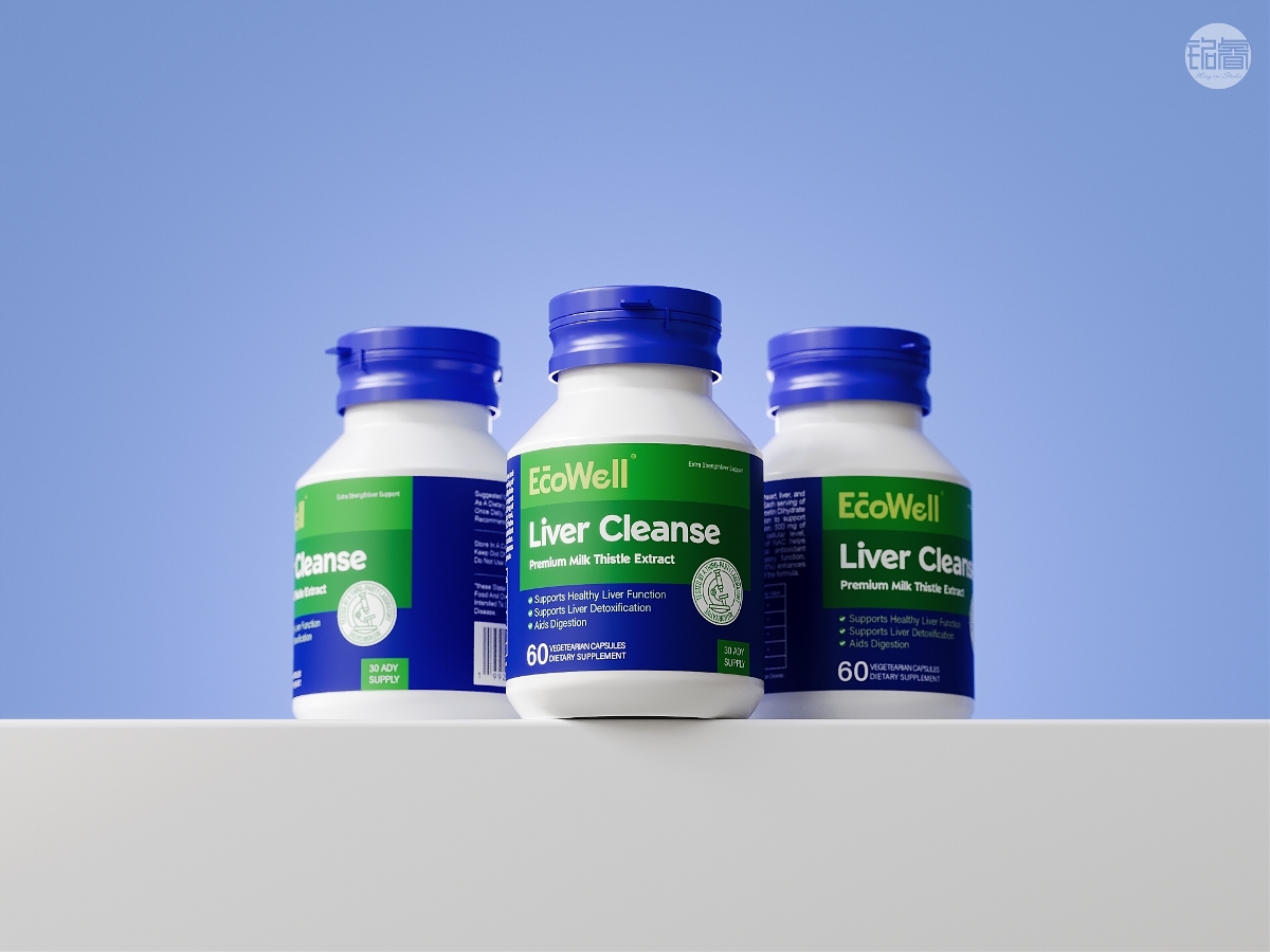 奶薊草護(hù)肝片包裝設(shè)計(jì) Liver Cleanse Package Design  | Ecowell | 銘睿益創(chuàng)