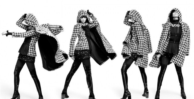 Chanel 秋冬廣告黑白彩色大片