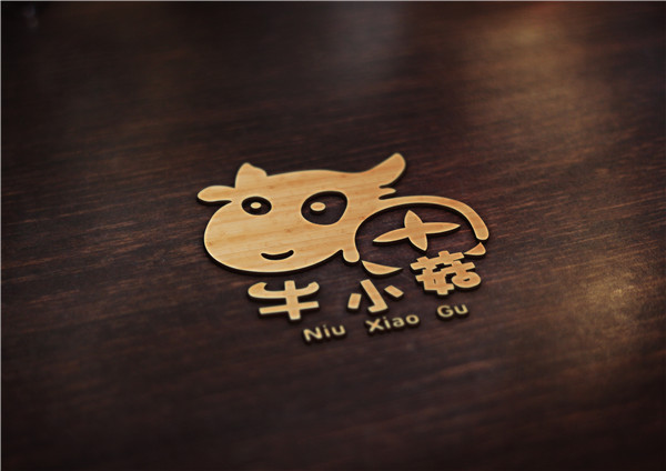 牛小菇香菇酱logo设计.jpg