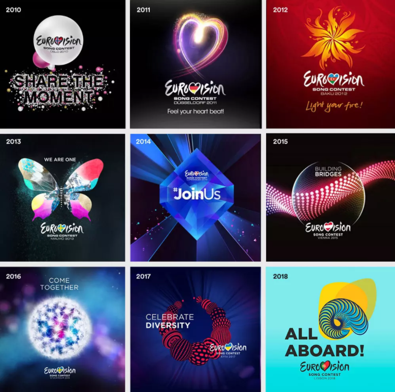 2018年欧洲歌唱大赛视觉形象发布-中国设计网