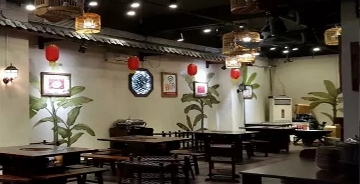 成都魚火鍋店設計攻略效果圖/卓巧裝飾/成都餐飲設計裝修公司