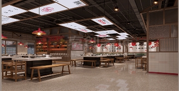 300平中餐厅装修设计装修的重点，郑州京创装饰
